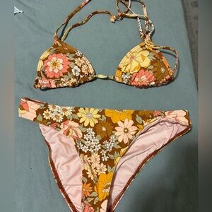 Billabong x salty blonde triangle bikini
